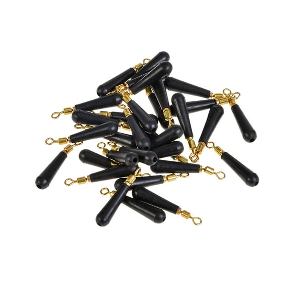 100 Pcs Compact Fishing Gear Elastic Fishing Gear Practical Fishing Gear Lightweight Fishing Gear Size 2 Black