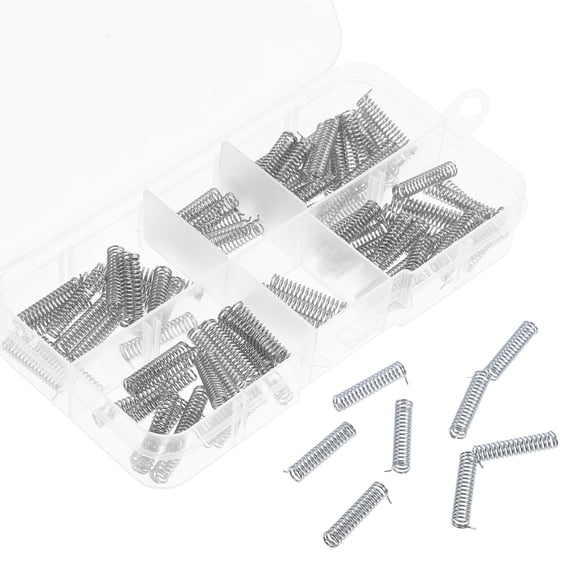100 Pcs Compression Spring Kit Stainless Steel Compression Spring Small Springs Springs for Crafts Mini Spring