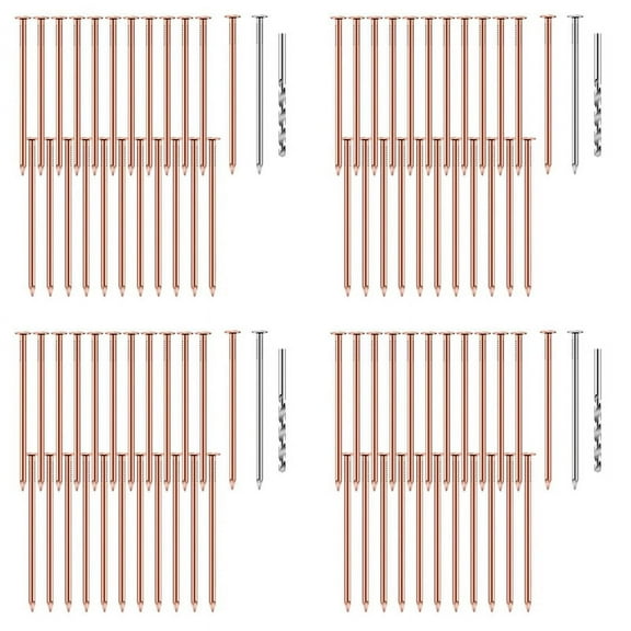 100 Pcs Copper Nails to Killing Trees,3.5 Inch Pure Copper Nails Bulk,Stump Removal Spikes Hardware Nails for Trees
