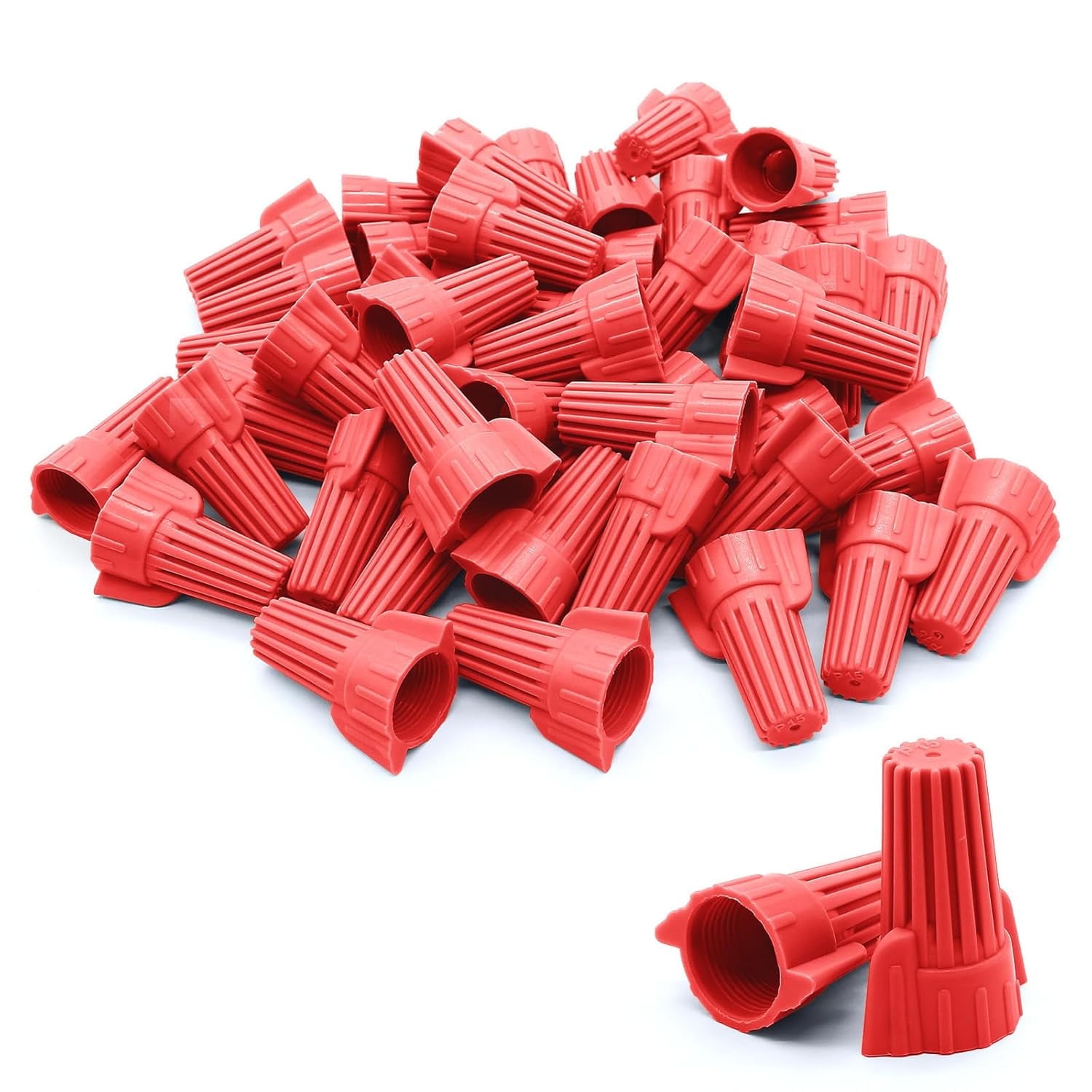 100 Pcs Crimping Cap Electrical Wire Connectors Nuts Winged Wire ...