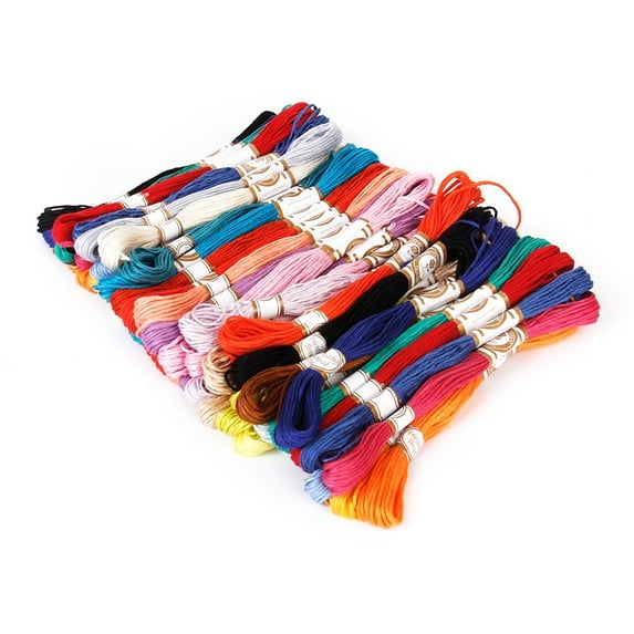 UNOMOR Thread For Embroidery Polyester Cotton Random Color For Embroidery Projects 100Pcs