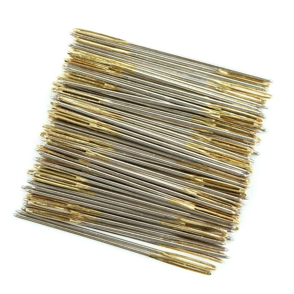 100 Pcs Medium Cross Needles for Embroidery, Canvas, and Mending - Sewing and Crafting Supplies