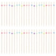 thumbnail image 1 of 100 Pcs Cute Tableware Fruit Drinks Practical Cocktail Sticks Picks Bamboo Skewers Restaurant Appetizer Dessert Fruits, 1 of 6