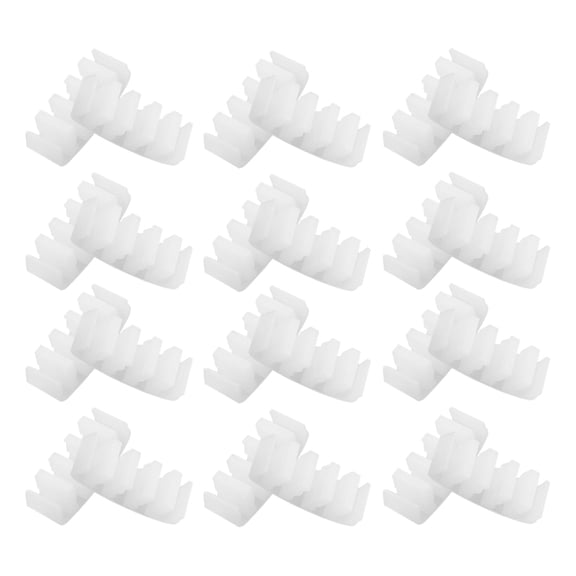 KAKOWELY Plastic Card Slots White 100pcs