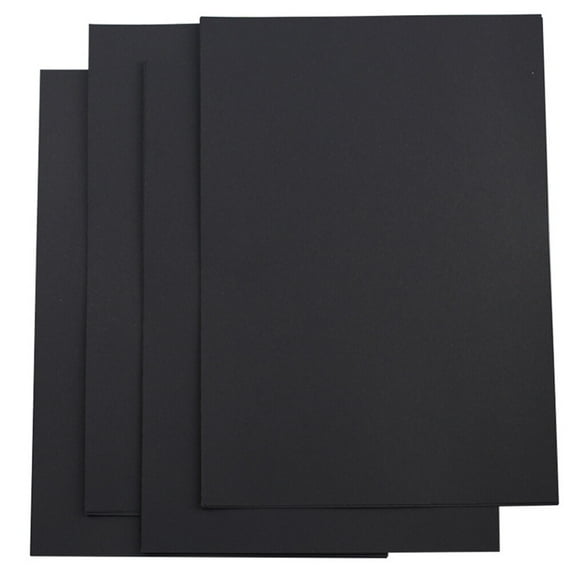 100 Pcs DIY A4 Paper Painting Paper Drawing Paper Black DIY Accessories Kit A4 Black Paper Child