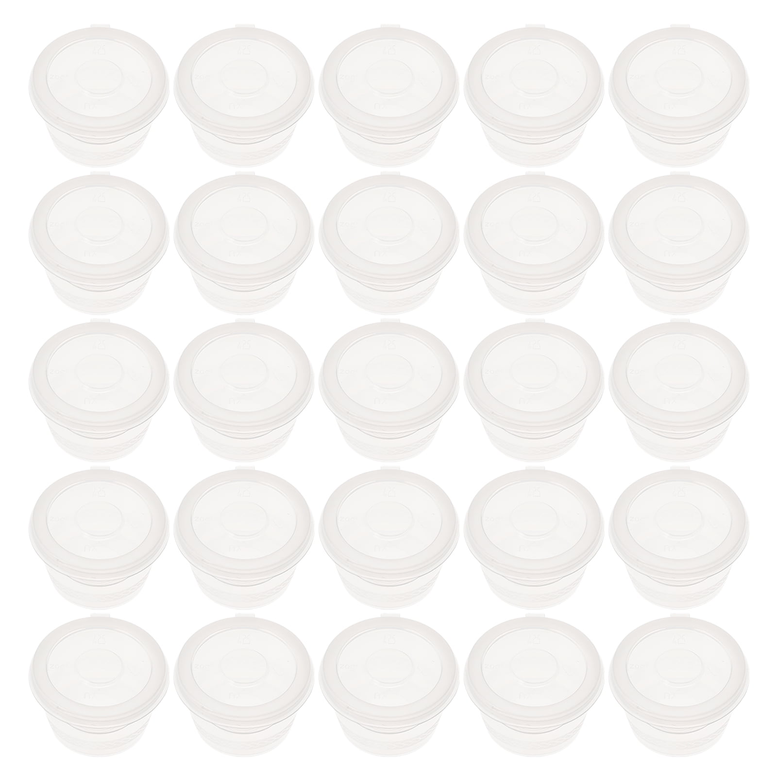 100 Pcs Disposable Container Food Box Packaging Salad Dressing Medicine