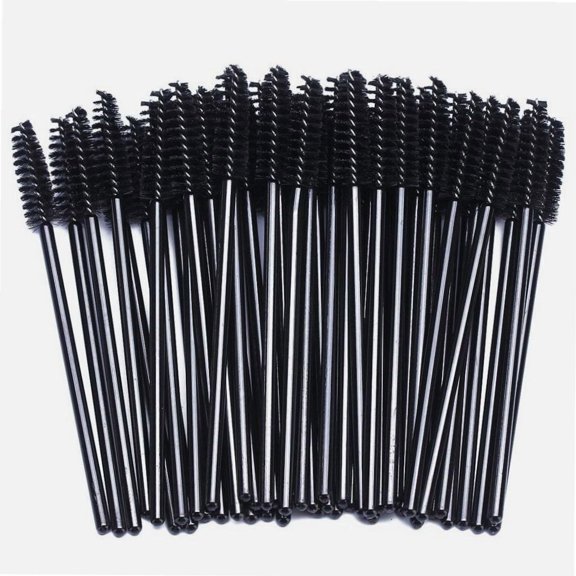 100 Pcs Disposable Eyelash Spoolies Brush Mascara Applicator Lash Wand Lashes Brush Eyebrow Spooly for Extension