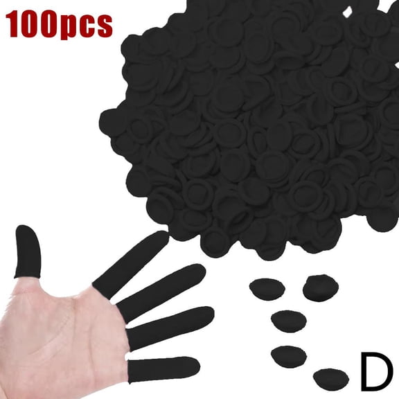 100 Pcs Disposable Finger Cover Natural Rubber Gloves Latex Finger Cots, Nail Protector Fingertips Tool, Rubber Finger Protectors