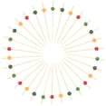 thumbnail image 1 of WEAVILUX Bamboo Appetizer Picks for Cocktail Use, Assorted Colors 100Pcs, 1 of 1