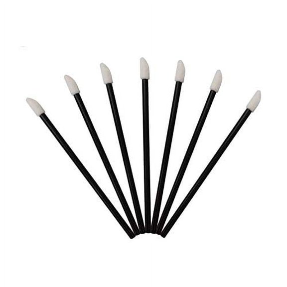 100 Pcs Disposable Lip Brushes Makeup Brushes Lipstick Applicators(Black)