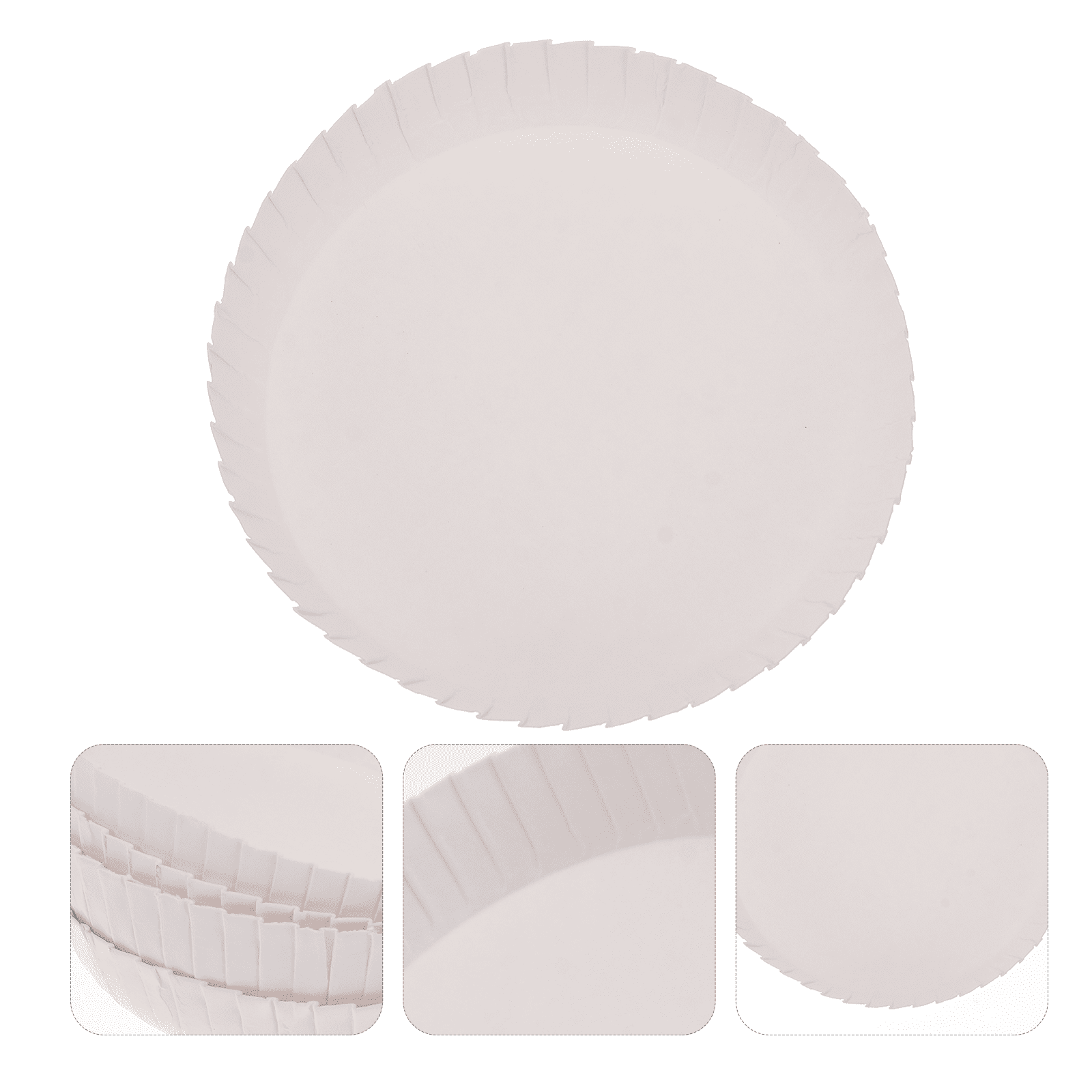 100 Pcs Disposable Paper Cup Lid Safe Lids Fly-proof Dustproof Cap ...