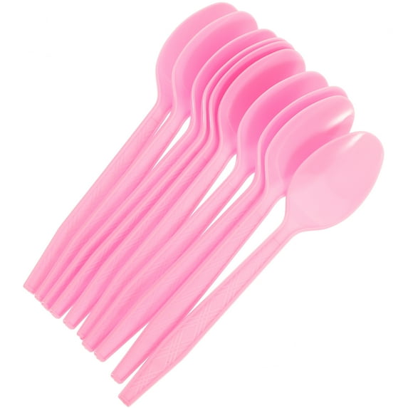 100 Pcs Disposable Spoon Mousse Cake Spoons Plastic Party Supplies Espresso Scoop