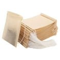 100 Pcs Disposable Tea Bags With Drawstring. Unbleached For Loose Tea