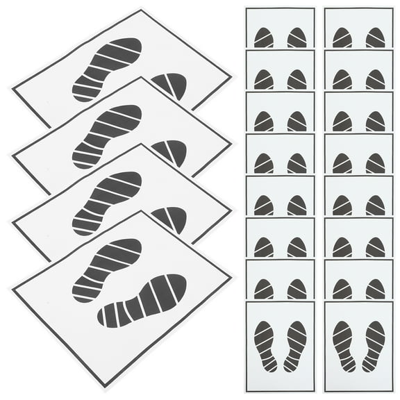 VERDANVERSE Disposable Foot Mats 100 Pcs Black Simple Design
