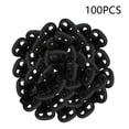 thumbnail image 1 of 100 Pcs Double Hole Plastic Spring Cord Locks for Drawstring, Paracord Toggle Stopper Clasp Elastic Shoe Lace Tie Lock Sweatpants Hoodie String Clips Bungee Gloves String Cord Lock Replacement, Black, 1 of 3