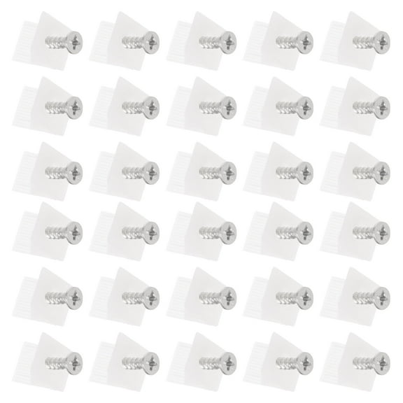 RENACLIPY 100Pcs White Cabinet Shelf Holders Furniture Reinforcement Brackets PP and Iron Support
