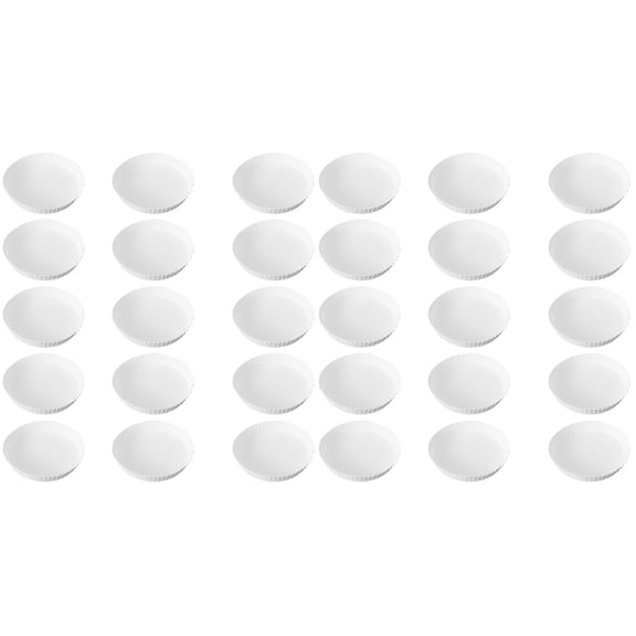 HEALEEP 100-Pack Paper Drinking Cup Lids for Hotels, Home, Office - , Disposable 2.95 x 2.95 x 0.39 Inch