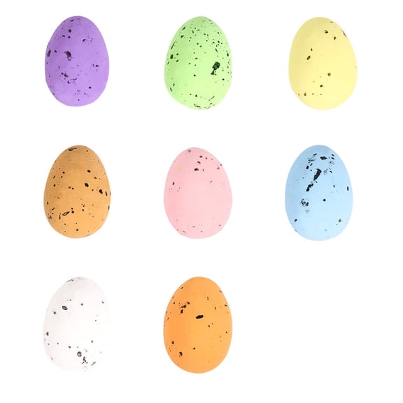 100 Pcs Easter Mini Eggs, Pastel Speckled Foam Eggs for Basket Fillers, Spring Party Favors, Table Setting, Centerpiece Decor & Craft Projects