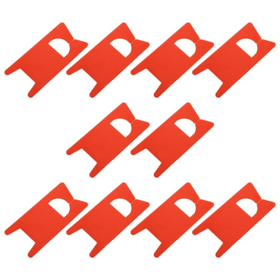 100pcs Red Plastic Thread Winding Plates for Cross- , Embroidery, Sewing Stand Tool Kit Accessories