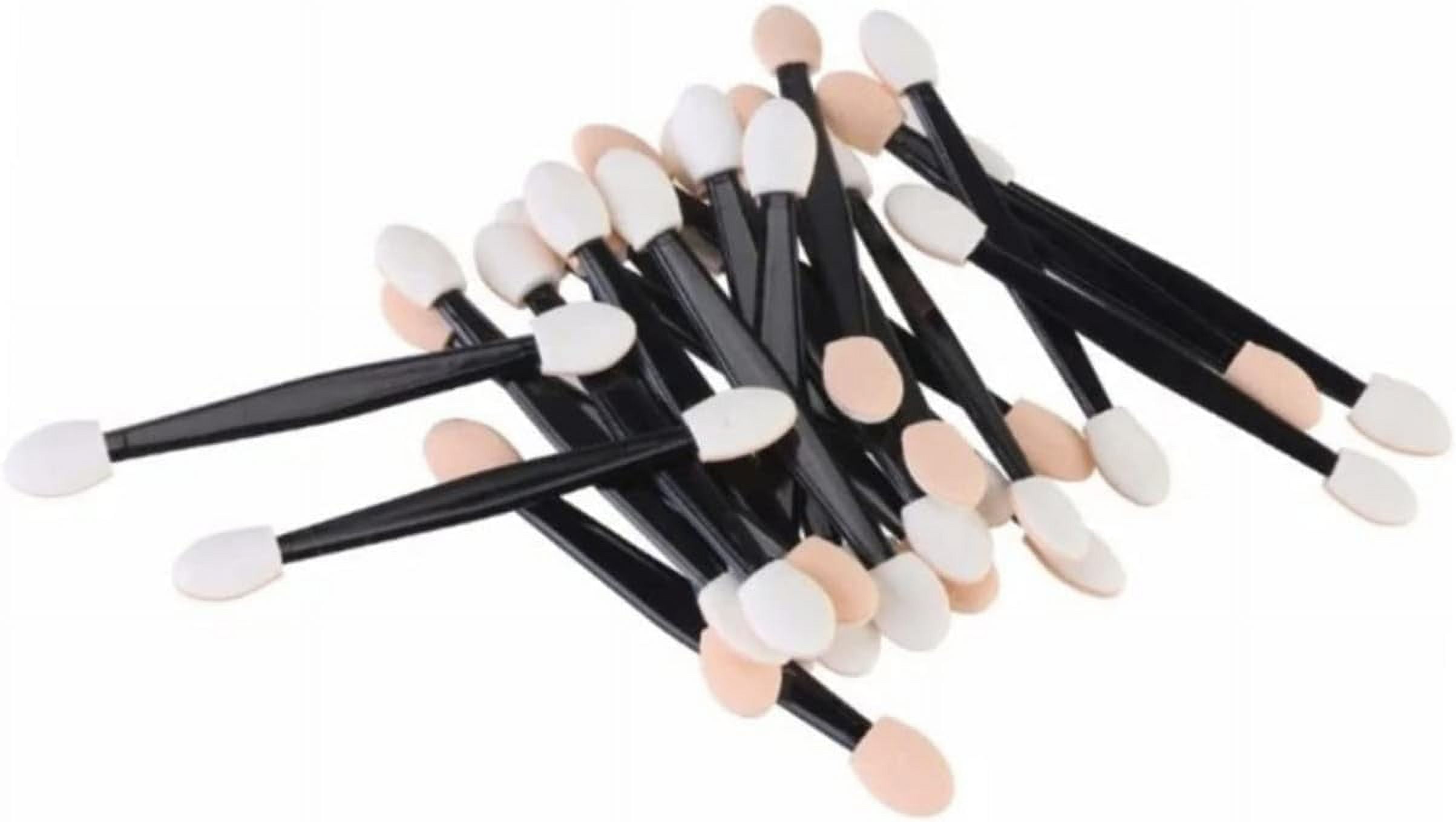 100 Pcs Eye Brushes for Eyeshadow Double Ended Makeup Brush Makeup ...