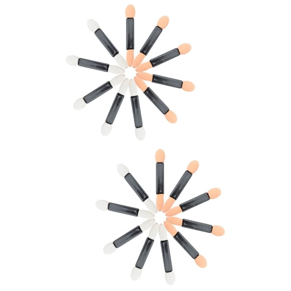 100 Pcs Eye Shadow Applicator Make Brush Makeup Applictors Eyeshadow Double Ended Miss