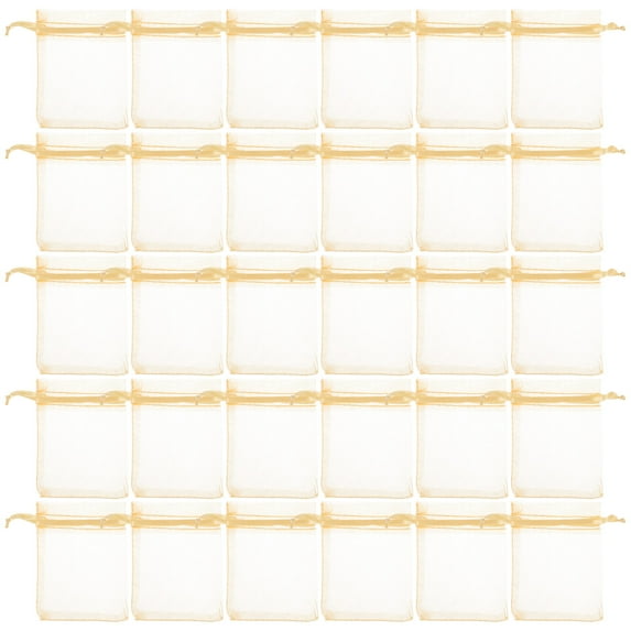 100 Pcs Fabric Decorative Gift Bags Portable Elegant Sandbag Medium Mesh Large