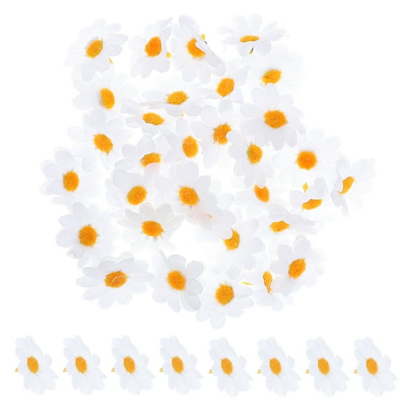 100 Pcs Artificial Flower Sun Fake Bouquet Tulips Flowers Mini Wreath for Outdoors Wreaths