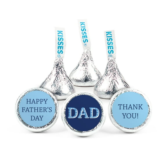 90 Pcs Father's Day Candy Hershey's Kisses Chocolate Gift for Dad