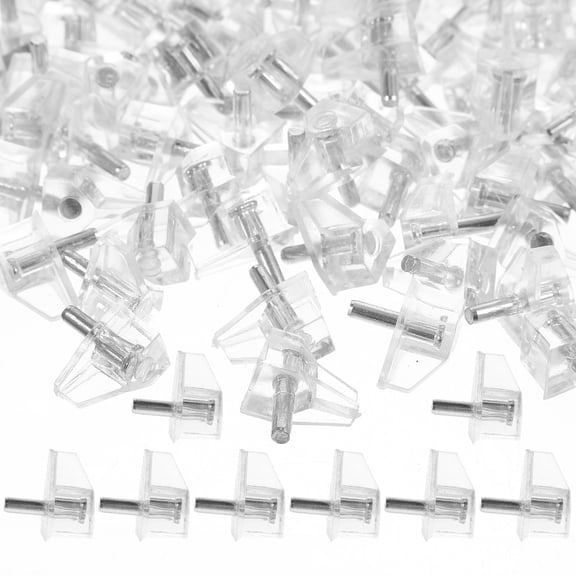 100 Pcs Fixing Bracket Peg Shelf for Balcony Pegs Pin Telescopic Boookcase Holder Book Shelves