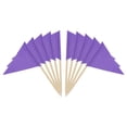 thumbnail image 1 of 100 Pcs Flag Toothpicks Cake Toppers Cheese Markers Party Decor Colored Orange, 1 of 8