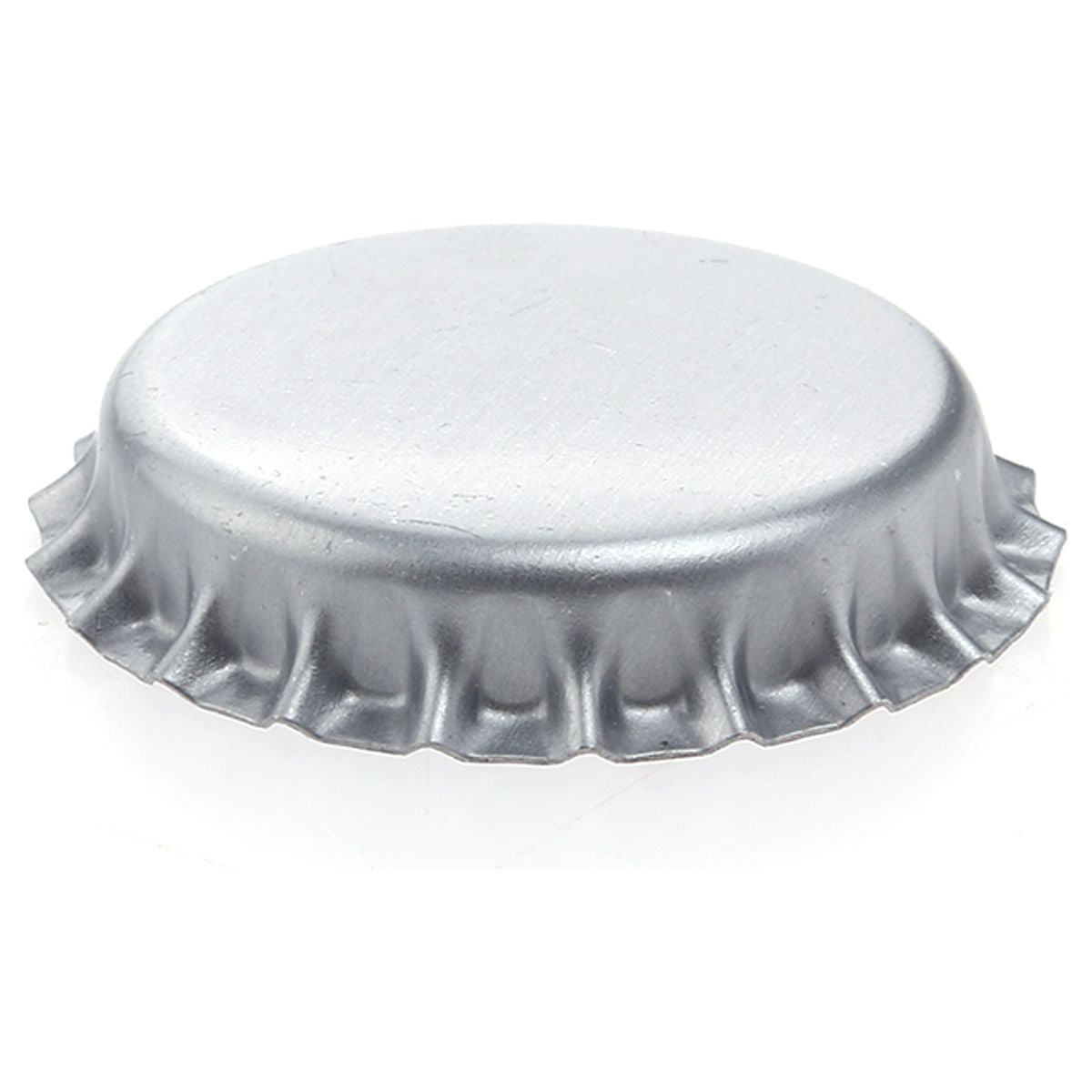 100 Chrome Flattened Bottle Cap Pendants, 100 Flattened Bottle Caps(split Rings Attached
