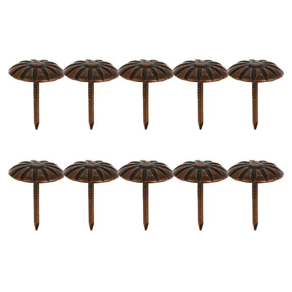 100 Pcs Flower Decorations Brass Upholstery Tacks for Furniture Nails Decorative