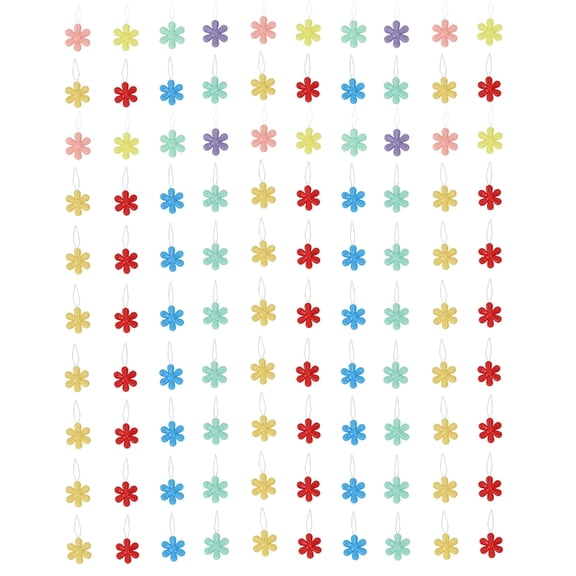 100 Pcs Flower Needle Threader for Crosses Stitching Elderly Easy Sewing Needle Threader Easy to Use Sewing Accessories