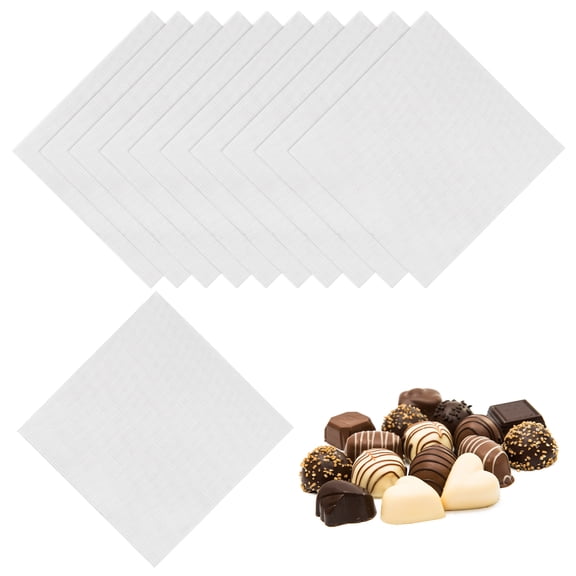 100 Pcs Foil Candy Wrappers, 4.7 x 4.7 Inch Chocolate Wrappers Square Candy Wrapping Papers for Food, Silver