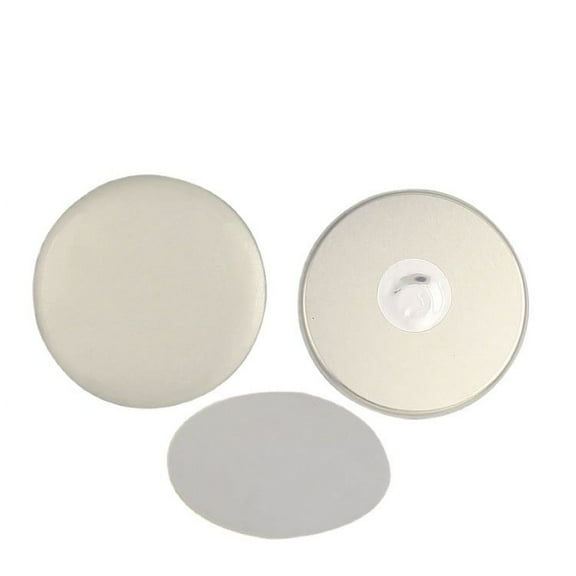 100 Pcs Fridge Magnet Button Parts 37mm - DIY Round Blank Refrigerator Magnet Supplies ,Beginner-Friendly