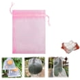 thumbnail image 1 of 100 Pcs Fruit Protection Bags with Drawstring, 3 Size Options Reusable Garden Netting for Trees, Bird and Insect Barrier Bags, 7x9cm 10x15cm 15x20cm, 1 of 9