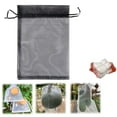 thumbnail image 1 of 100 Pcs Fruit Protection Bags with Drawstring, 7x9cm Reusable Garden Netting Bags for Trees and Plants, Bird and Insect Barrier, Black, 1 of 9