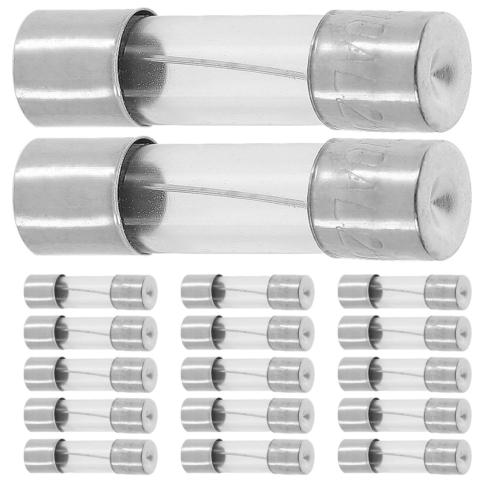 100 Pcs Fuse Tube Christmas Tree Light Fuses 250V 10a Max Replacement