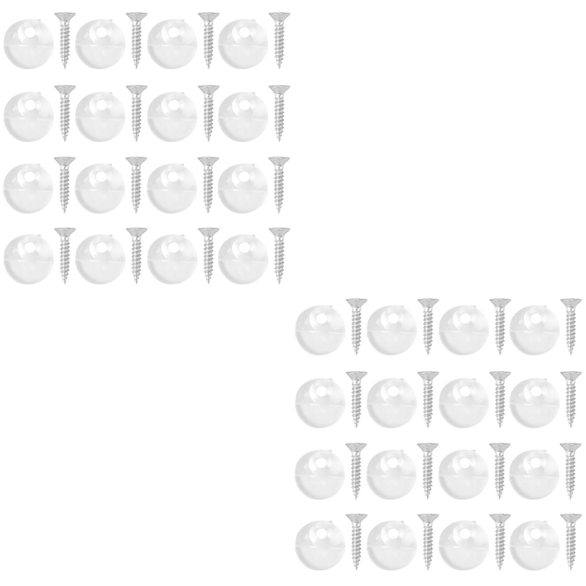 100 Pcs Glass Buckle Mirrors Mirror Hooks Heavy Duty Mirror Hangers Door Mirror Hanger Wall