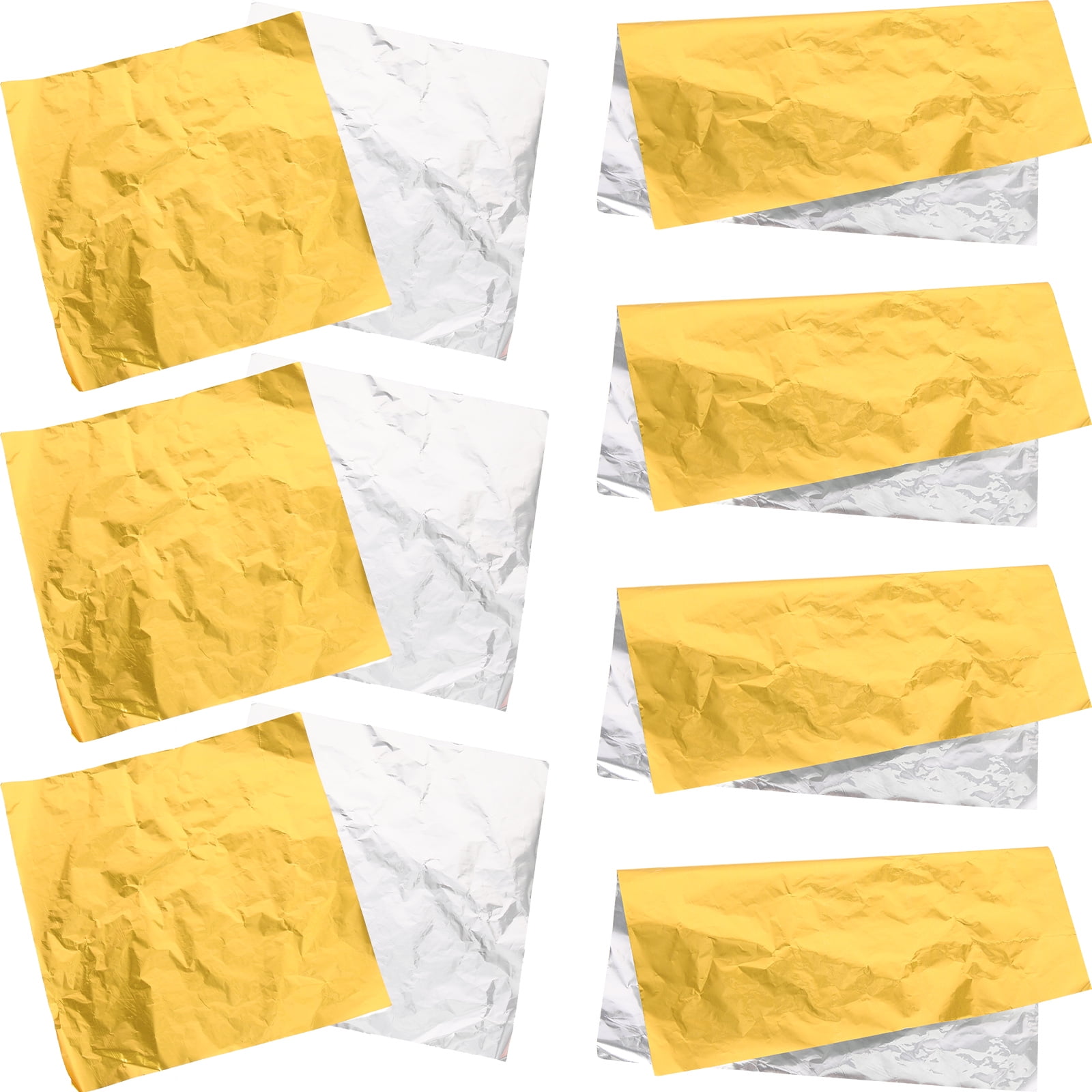 100 Pcs Gold Square Hoop Earrings Christmas Crackers Chocolate Foil Aluminium Wrapping Paper Wedding Candy Jewelry Packing Papers