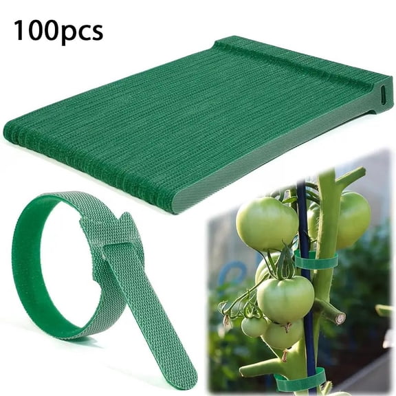 100 Pcs Green Cable Ties, 4.73" UV Resistant Nylon Zip Ties for Garden Plants, Horticultural Fixtures, Vines, Branch Supports, Irrigation Pipe Fixing