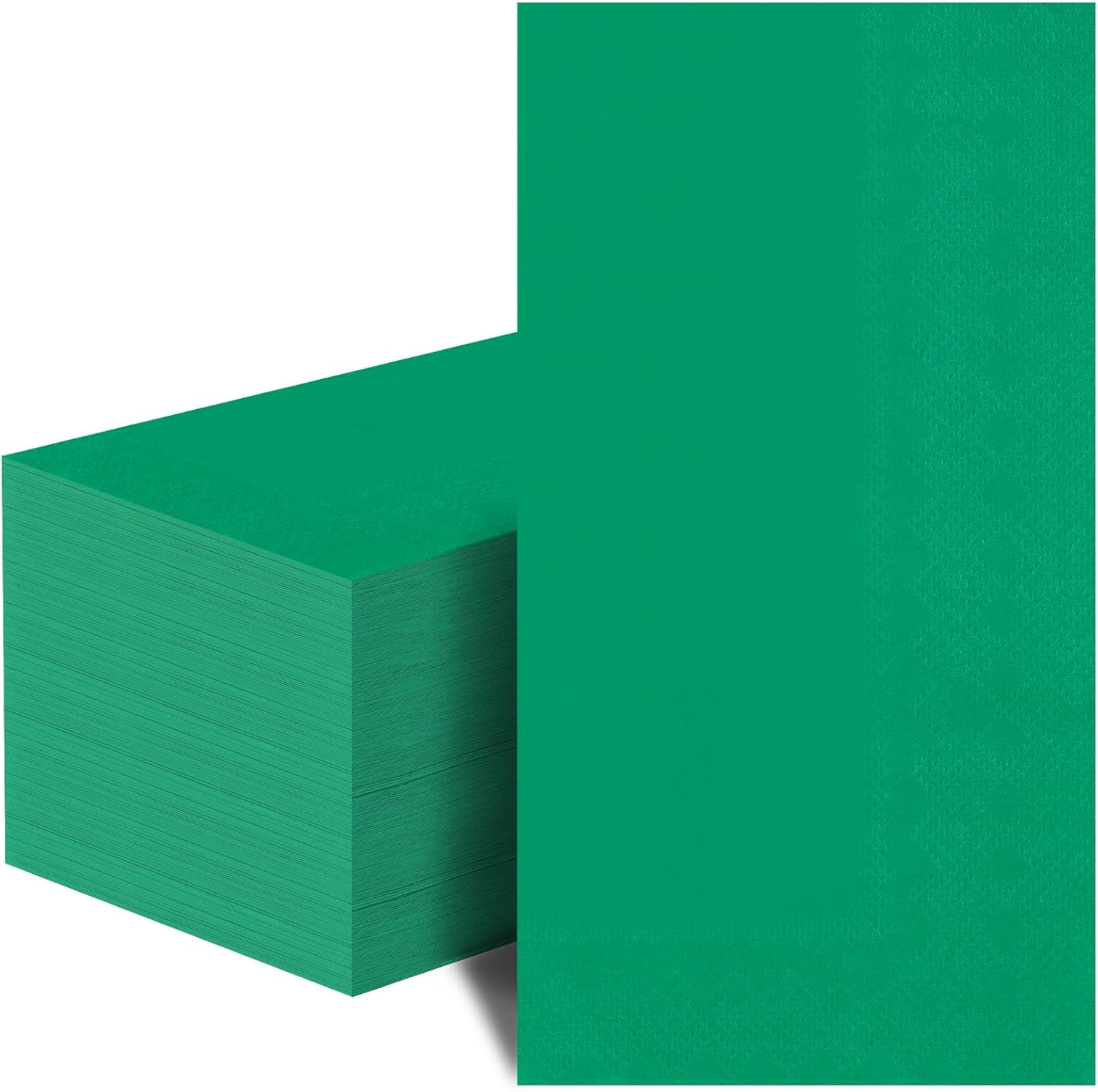 100 Pcs Green Paper Napkins Disposable - Green Guest Dinner Napkins for Bathroom Wedding Birthday Anniversary St. Patrick's Day Party