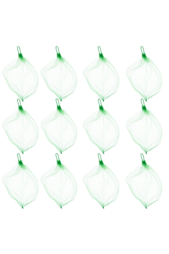 100 Pcs Greenhouse Hanging Watermelon Mesh Bag Thickened Extra Woven Small Eye 50pcs (45cm Red with Rope) for Vegetable Fruit Bags Potato Onion Pouches Storage Shopping