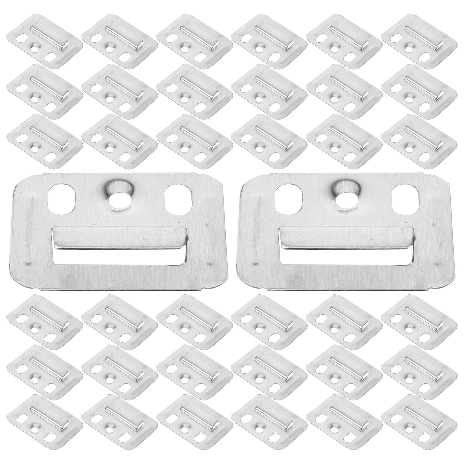 100 Pcs Gusset Plate Fixing Piece Mirror Mounting Hardware Wall Panel