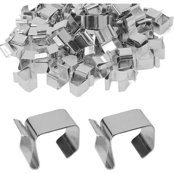 100 Pcs Gutter Hooks,Hanging Outdoor Lights Clips,Christmas Lights Gutter Hooks,Holiday Lights Roof Hooks for Festival,Christmas Decoration,Outside String Lights