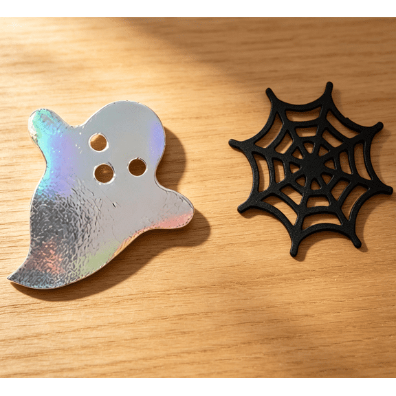 100 Pcs Halloween Spider Web & Ghost Confetti – A Little Boo Baby Shower Decor, Spooky Birthday Table Scatter
