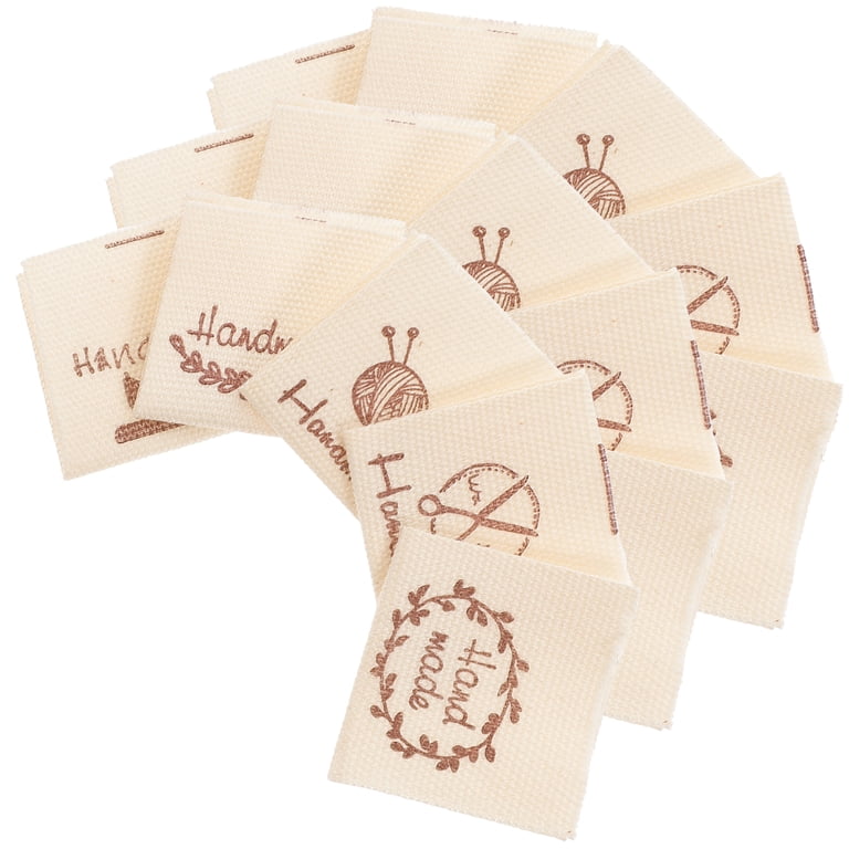 Custom Leather Garment Labels – 10-Pack Personalized Knitting Tags, Sew-On For Clothing, Bags, Hats