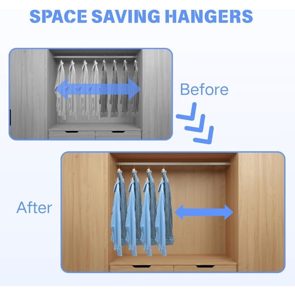 100 Pcs Hanger Hooks Space Saver, Heavy Duty Hanger Connector Hooks, Cascading Hanger Extender for Closet Storage Organization, White Hanger Extender Hooks for Clothes Coats Pants