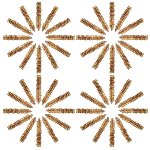 NIAIZEK 100pcs Steel Double Headed Self Tapping Bolts for Furniture Woodworking Projects 1.3 x 0.2 x 0.2 in Fasteners