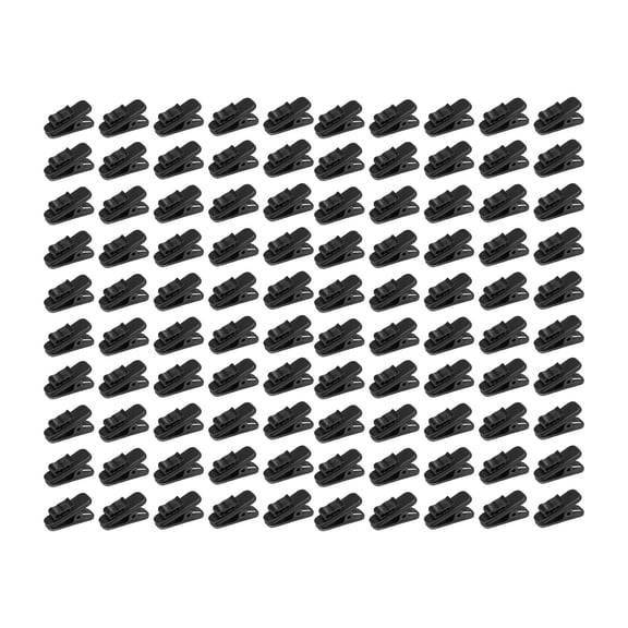 100 Pcs Headphone Mount Cable Clothing Clip Rotate Earbud Clip Fixing PP Material for Music Lovers